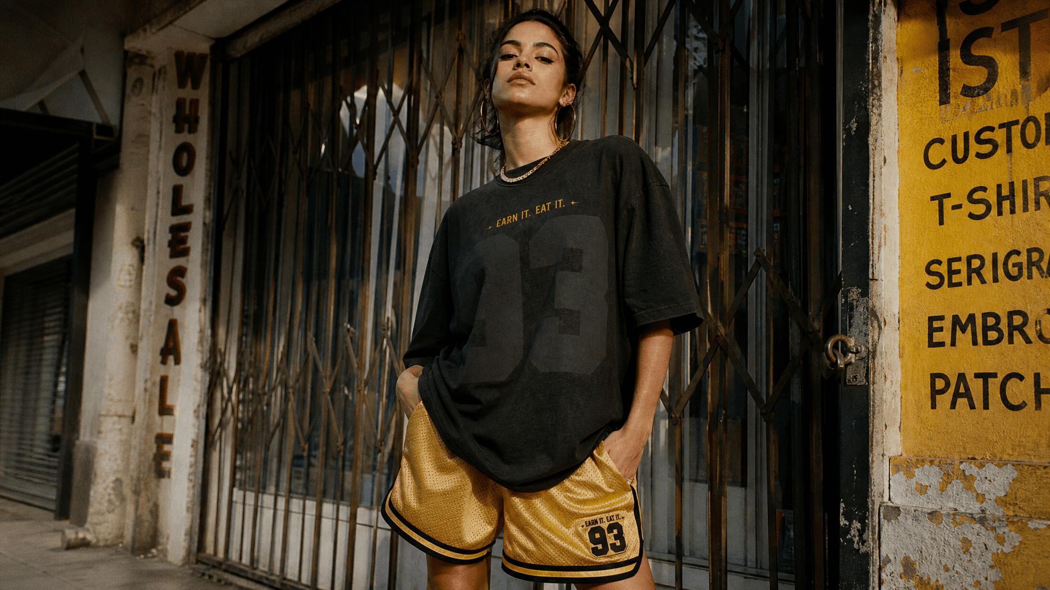 93 Jersey Tee — Tonal Black